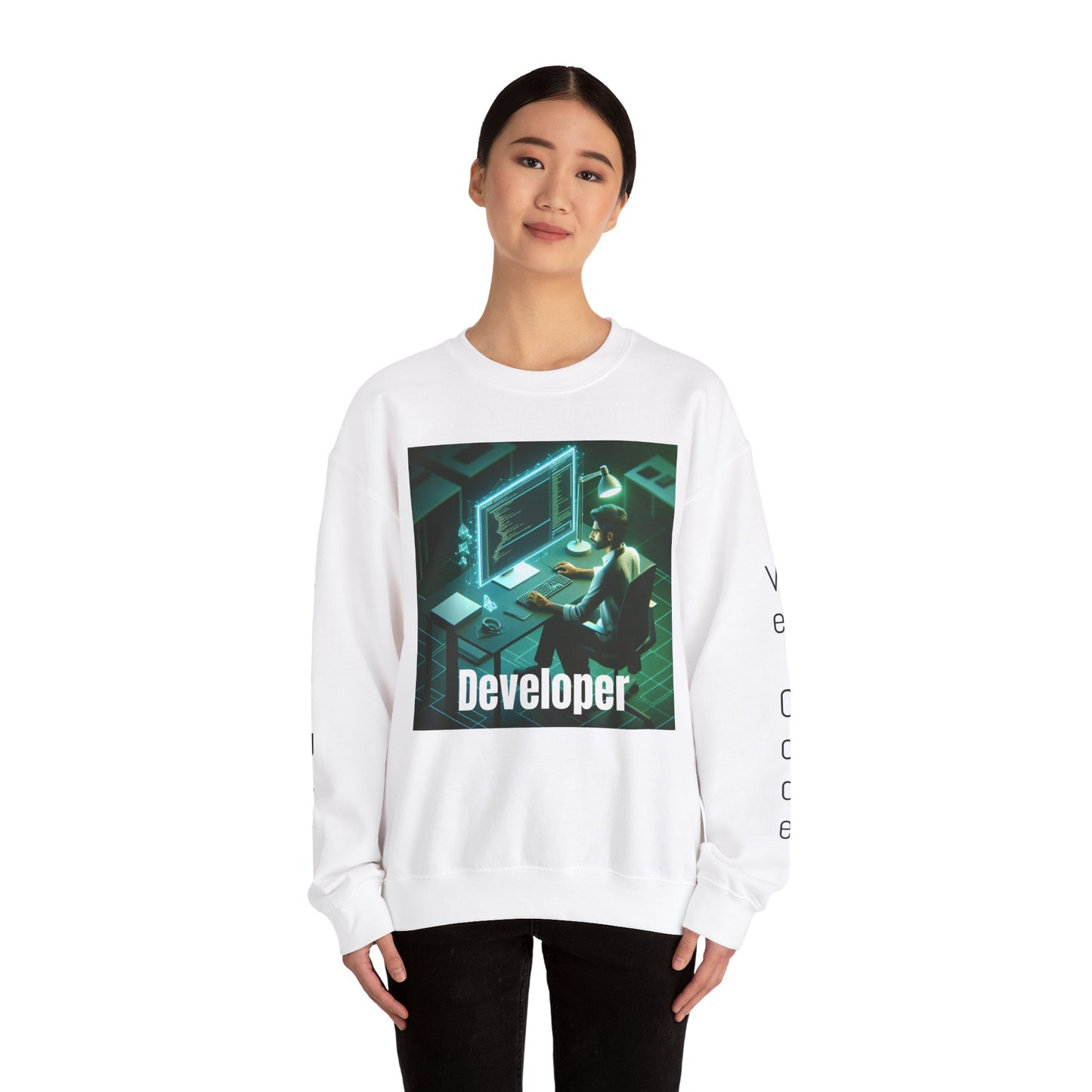 Developer Unisex Heavy Blend™ Crewneck Sweatshirt - Perfect Gift for Programmers